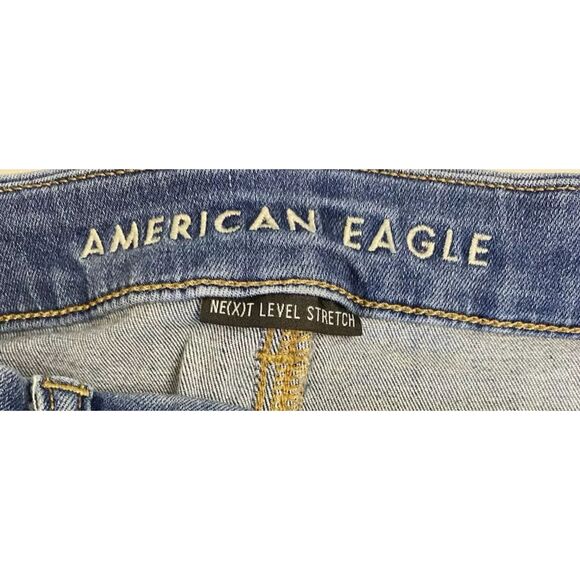 American Eagle Womens Curvy Super Hi Rise Jeggings Crop Jeans Sz 10 (28x26) - Picture 10 of 11